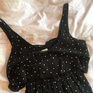 Silk polka dot dress